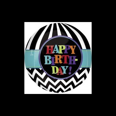Balão Orbz Happy Birthday
