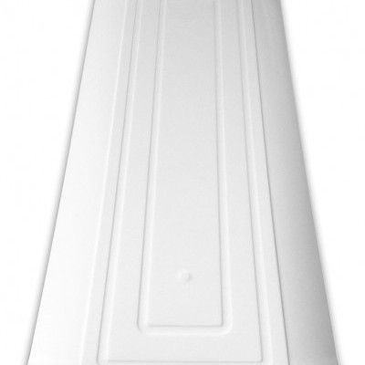 Travessas retangulares brancas cartão