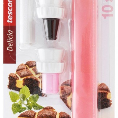 2 Bicos Silicone Auto-Vedantes   10 Sacos Pasteleiro