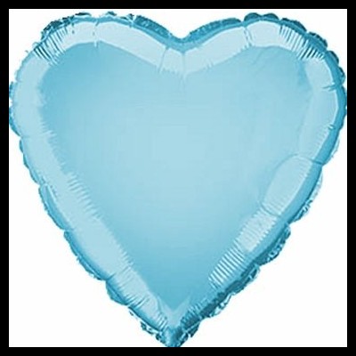 Balão Coração Azul