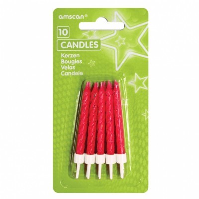 10 Velas Rosa
