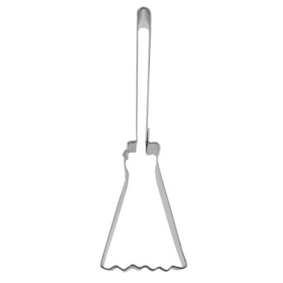 Cortador de bolos metálico formato vassoura