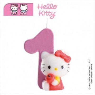 Vela nº1 Hello Kitty