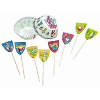 Kit de Papelotes e Bandeiras p/cupcake