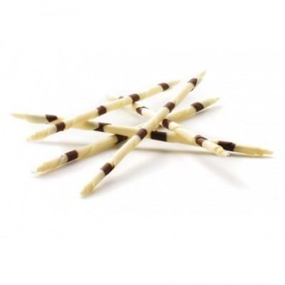 Pauzinhos de Chocolate Branco/Negro - 10unid