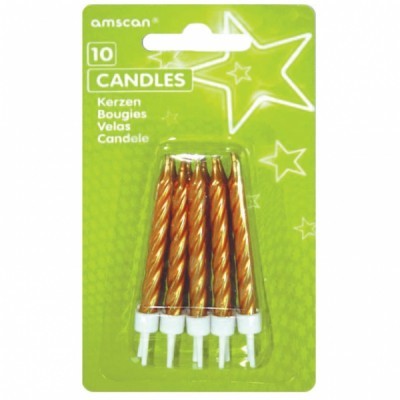 10 Velas Douradas