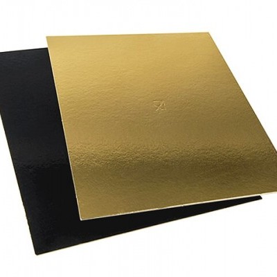 Bases rectangulares 2 faces: preto/dourado