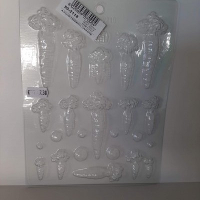 Molde de chocolate cenouras