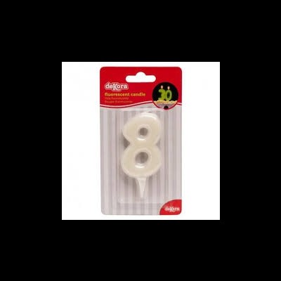 Vela nº8 Fluorescente