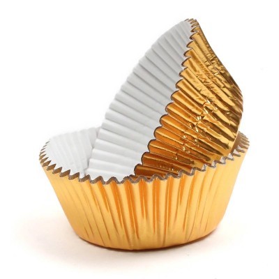 Forma de papel metalizado cupcake