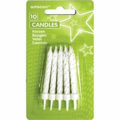 10 Velas Brancas