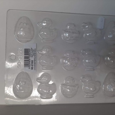 Molde chocolate Páscoa ovos e pintos