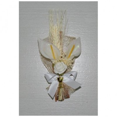 Ramo Espiga Branco c/ pau de canela