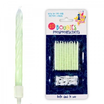 20 Velas Fosforescente