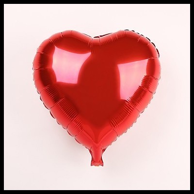 Balão Coração Vermelho