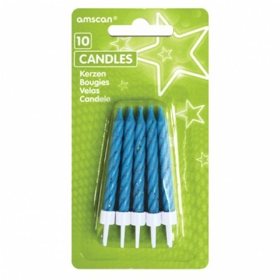 10 Velas Azuis
