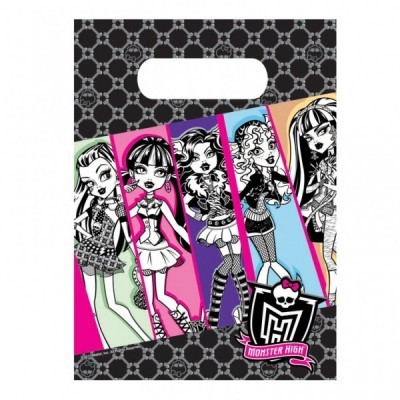 6 Sacos p/brindes Monster High