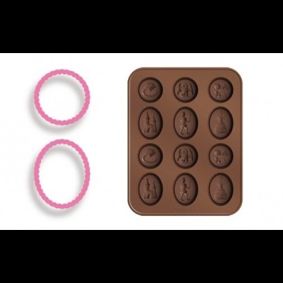 Conj. de Formas p/Choc. e Corta Massas - Fadas