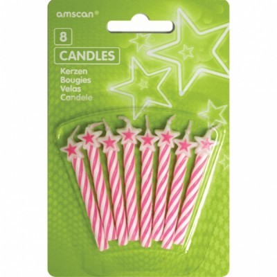8 Velas Rosa