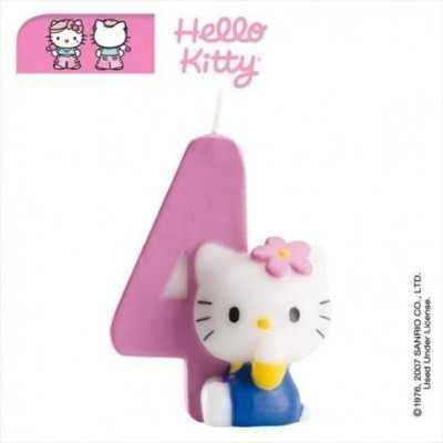 Vela nº4 Hello Kitty