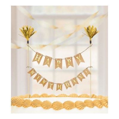 Topo de Bolo " Happy Birthday"