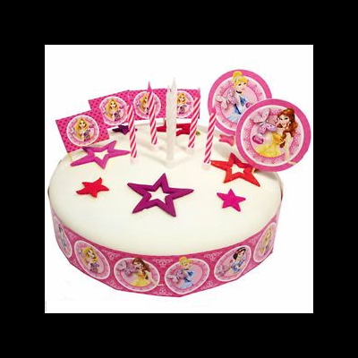 Kit decoração p/ bolos Princesas