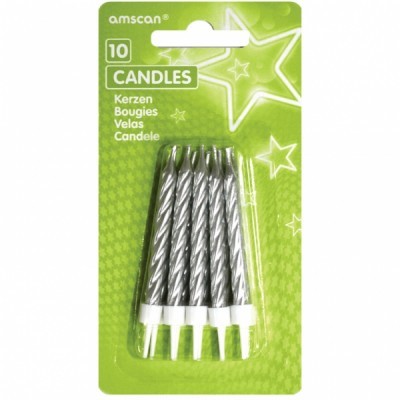 10 Velas Prata