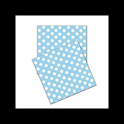 Guardanapos Azuis c/ Bolinhas Brancas
