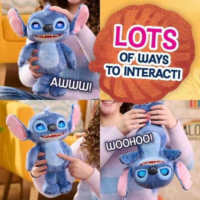 Stitch Peluche interativo Many Moods - olhos lcd - 50 sons
