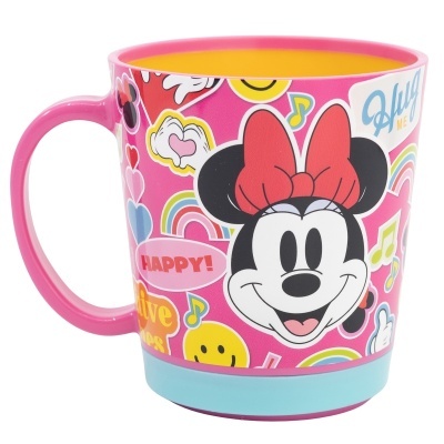 Caneca 410 ML MINNIE MOUSE FLOWER POWER anti-derrapante