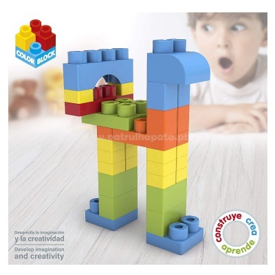 Blocos de Construção 50 peças Color Block