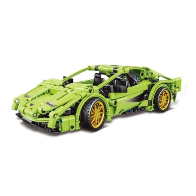 GIROS ENCAIXES 8+ TECHNIC RACING CAR PULLBACK VERDE