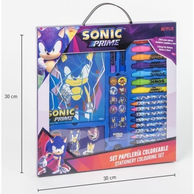 Set papelaria de pintar Sonic Prime
