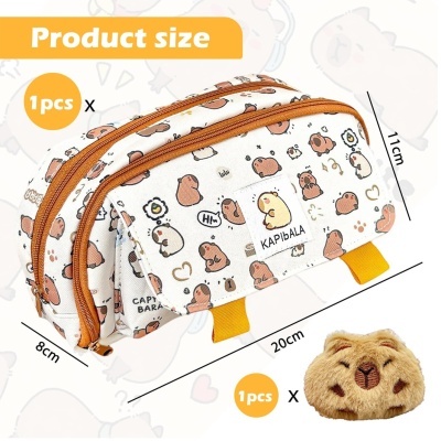 Porta-lápis com divisórias Capivara - Capybara