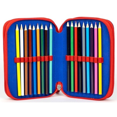 Estojo com material Patrulha Pata Marvel triplo