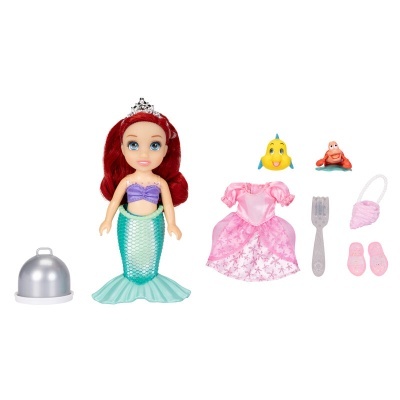 Boneca Ariel Mar e Terra A Pequena Sereia Disney 15cm
