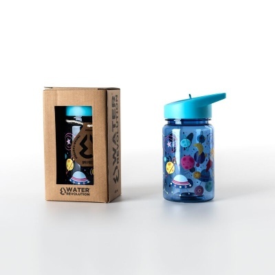 Garrafa infantil tritan 450ml Water Revolution 'Space'