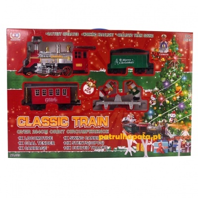 Pista de Comboios de Natal 44 peças
