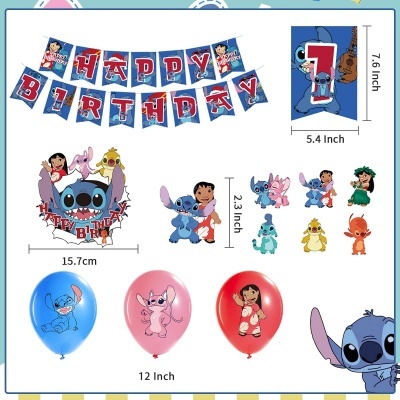 Kit aniversário Stitch Disney