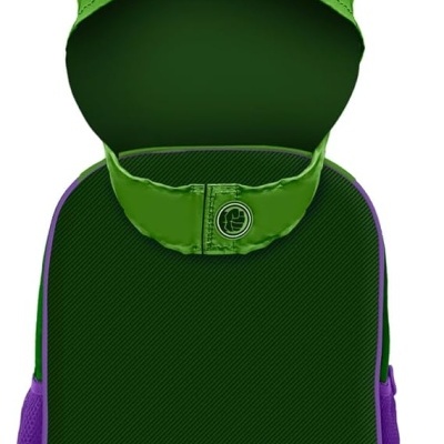 Mochila Pré-Escolar capuz Hulk 31cm