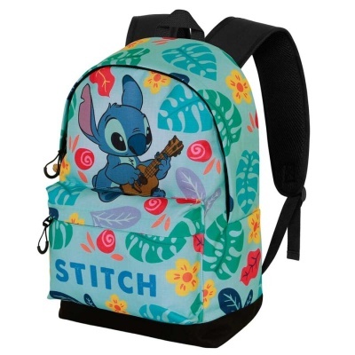 Mochila escolar Guitar Stitch Disney 44cm adaptable