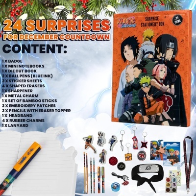 Calendário advento infantil Naruto