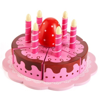 Bolo de aniversário 21pcs madeira