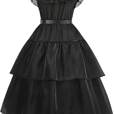 Fato de Wednesday A Família Addams + acessórios