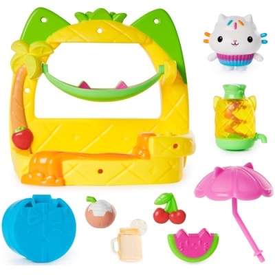 Gabby's Dollhouse - set varanda festa de batidos de fruta de Cakey