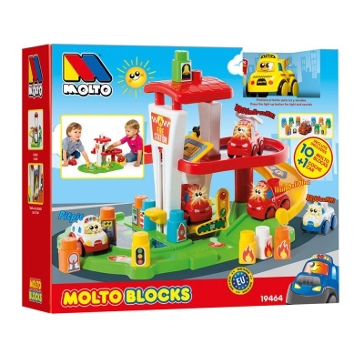 MOLTO ESTAÇÃO BOMBEIROS 10 BLOCOS + 1 CARRO