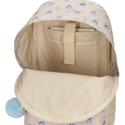 Mochila Escolar Stitch Cuddle Me Happy 44 cm