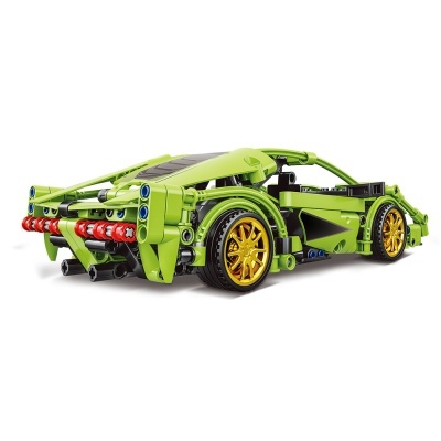 GIROS ENCAIXES 8+ TECHNIC RACING CAR PULLBACK VERDE