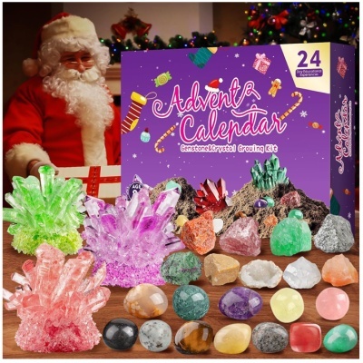 Calendário de advento - pedras preciosas pedras naturais