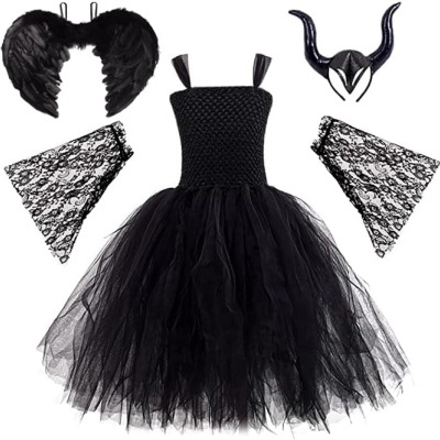 Fato de Rainha Má Maléfica para menina